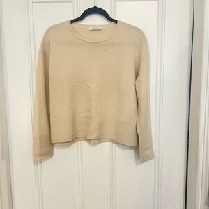 Everlane Cream Cashmere Sweater